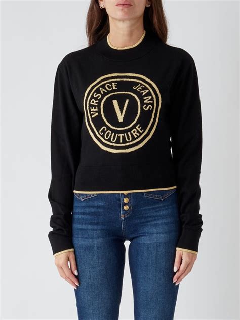 maglia mezze maniche versace|Maglieria Donna Jeans Couture .